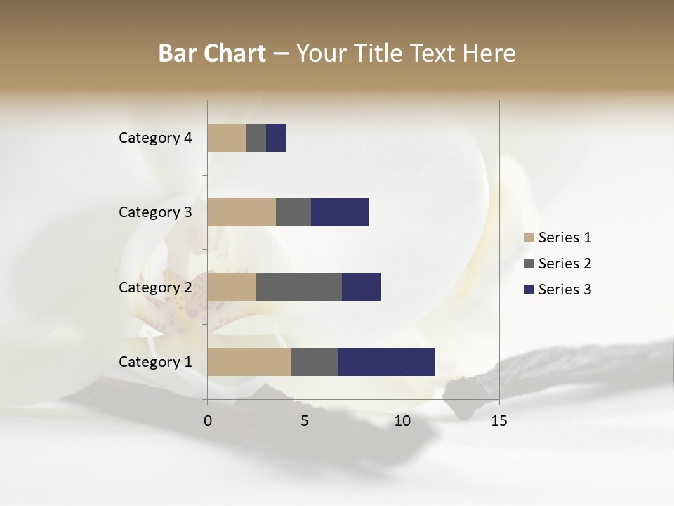 A White Orchid On A White Background Powerpoint Template PowerPoint Template