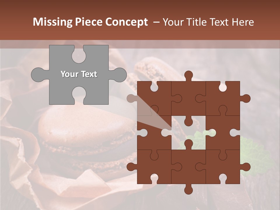 A Table Topped With Cookies And Chocolates On Top Of A Wooden Table PowerPoint Template