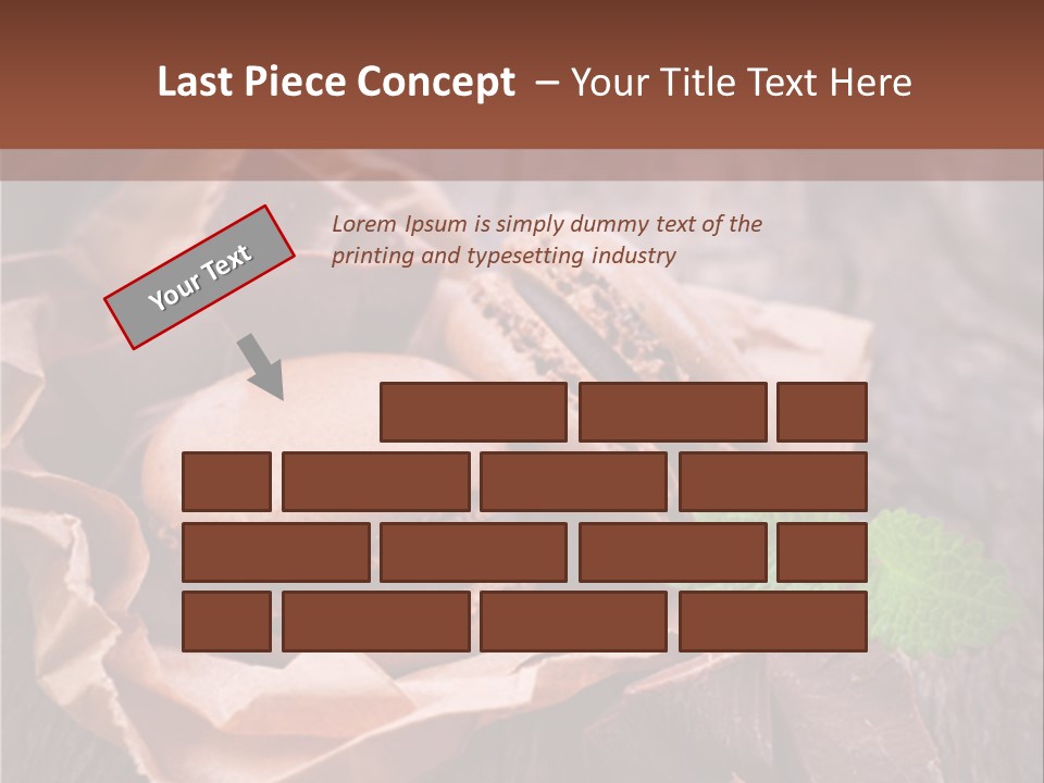 A Table Topped With Cookies And Chocolates On Top Of A Wooden Table PowerPoint Template