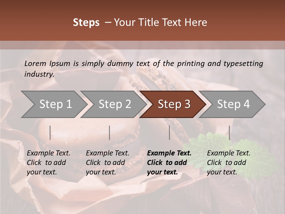 A Table Topped With Cookies And Chocolates On Top Of A Wooden Table PowerPoint Template
