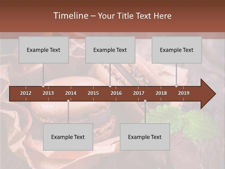 A Table Topped With Cookies And Chocolates On Top Of A Wooden Table PowerPoint Template