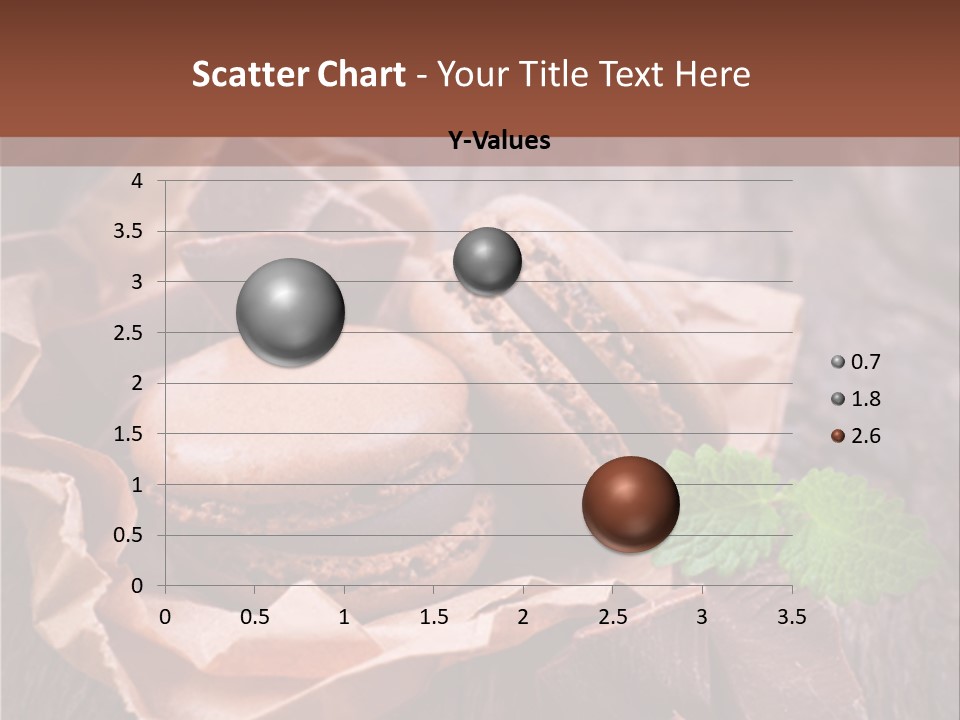 A Table Topped With Cookies And Chocolates On Top Of A Wooden Table PowerPoint Template