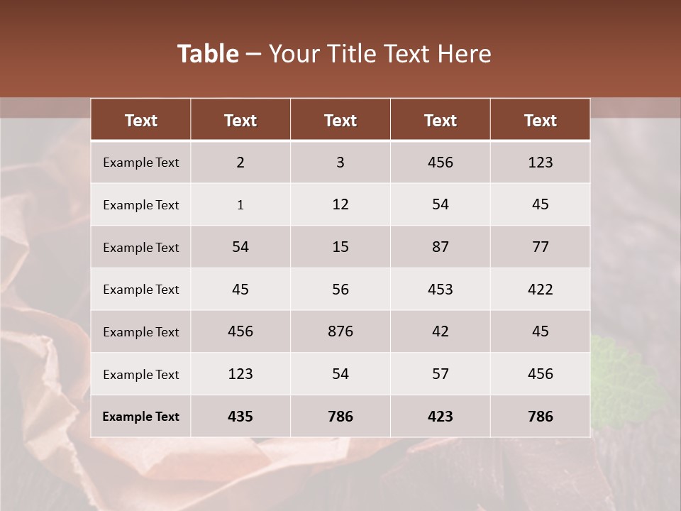A Table Topped With Cookies And Chocolates On Top Of A Wooden Table PowerPoint Template