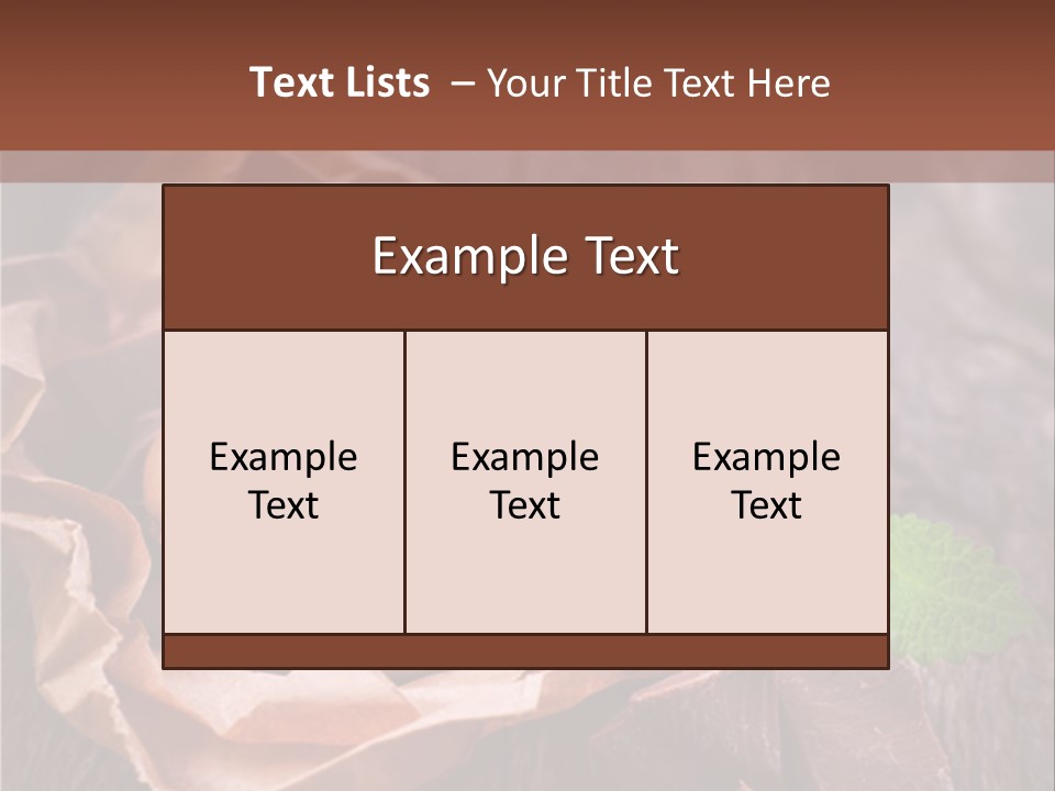 A Table Topped With Cookies And Chocolates On Top Of A Wooden Table PowerPoint Template