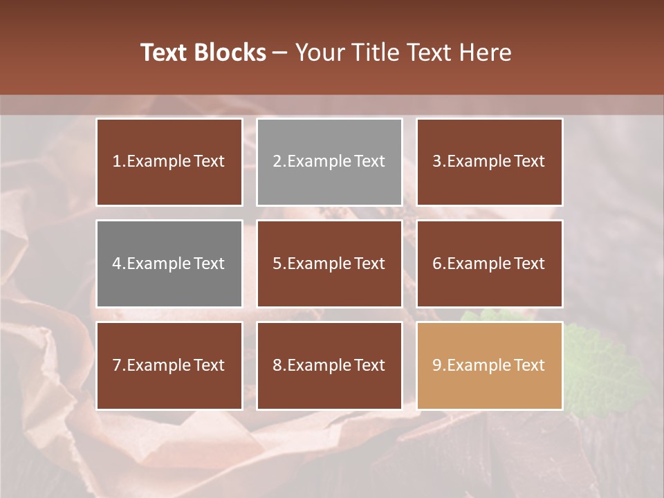 A Table Topped With Cookies And Chocolates On Top Of A Wooden Table PowerPoint Template
