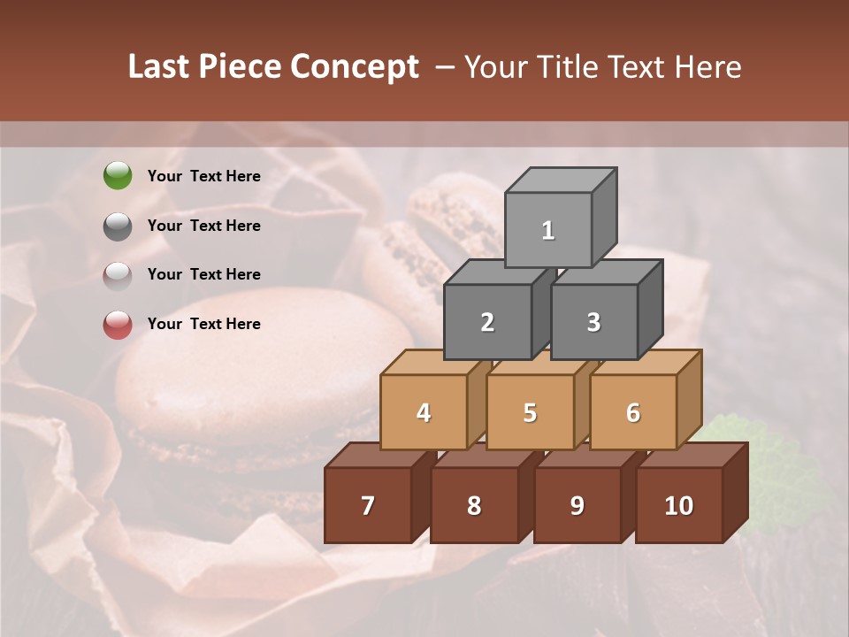 A Table Topped With Cookies And Chocolates On Top Of A Wooden Table PowerPoint Template