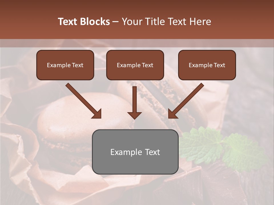 A Table Topped With Cookies And Chocolates On Top Of A Wooden Table PowerPoint Template