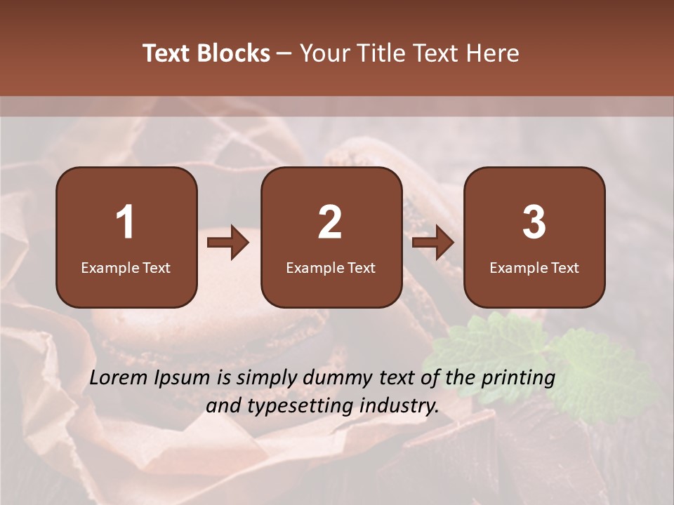 A Table Topped With Cookies And Chocolates On Top Of A Wooden Table PowerPoint Template