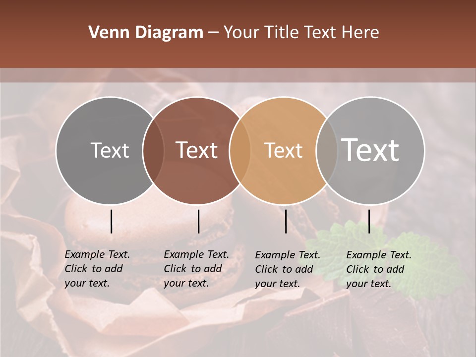 A Table Topped With Cookies And Chocolates On Top Of A Wooden Table PowerPoint Template