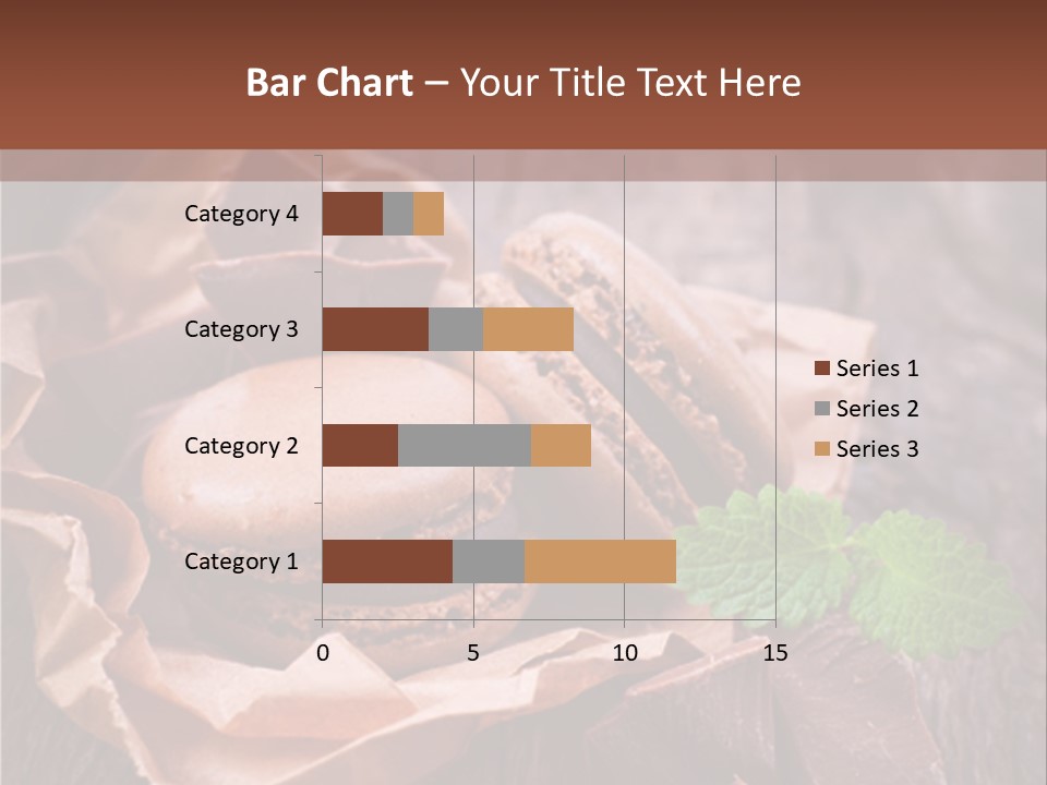 A Table Topped With Cookies And Chocolates On Top Of A Wooden Table PowerPoint Template