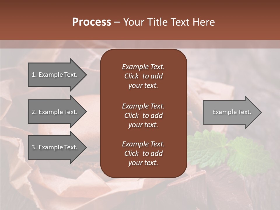 A Table Topped With Cookies And Chocolates On Top Of A Wooden Table PowerPoint Template