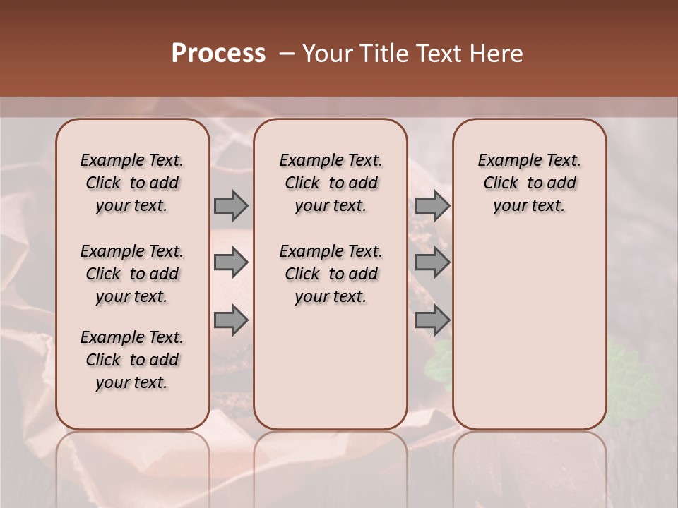 A Table Topped With Cookies And Chocolates On Top Of A Wooden Table PowerPoint Template