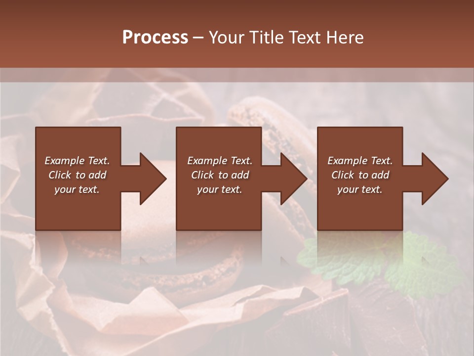 A Table Topped With Cookies And Chocolates On Top Of A Wooden Table PowerPoint Template