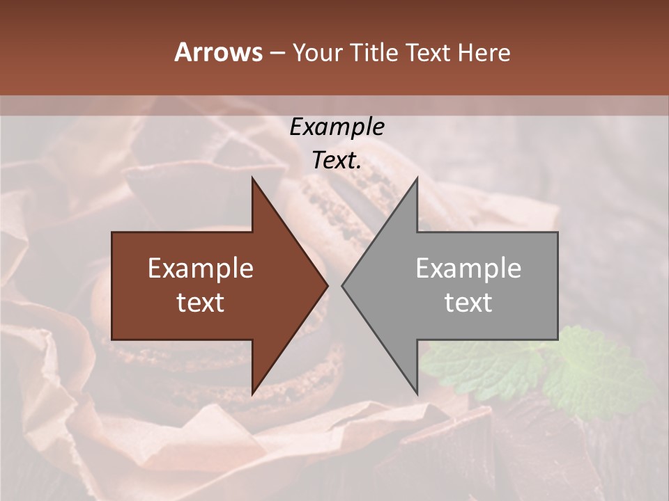 A Table Topped With Cookies And Chocolates On Top Of A Wooden Table PowerPoint Template