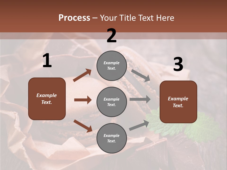 A Table Topped With Cookies And Chocolates On Top Of A Wooden Table PowerPoint Template