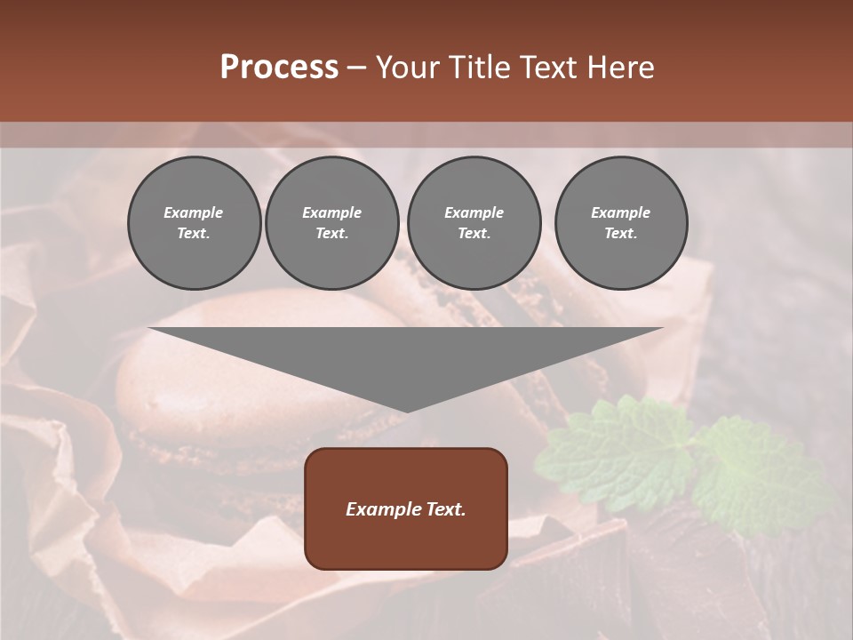 A Table Topped With Cookies And Chocolates On Top Of A Wooden Table PowerPoint Template