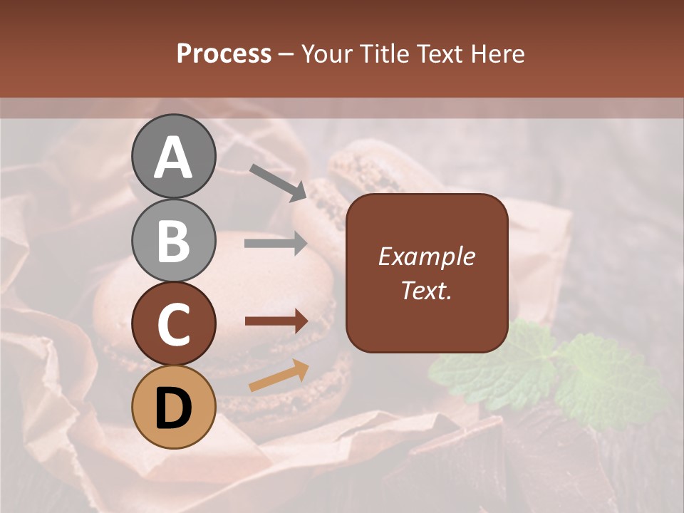 A Table Topped With Cookies And Chocolates On Top Of A Wooden Table PowerPoint Template