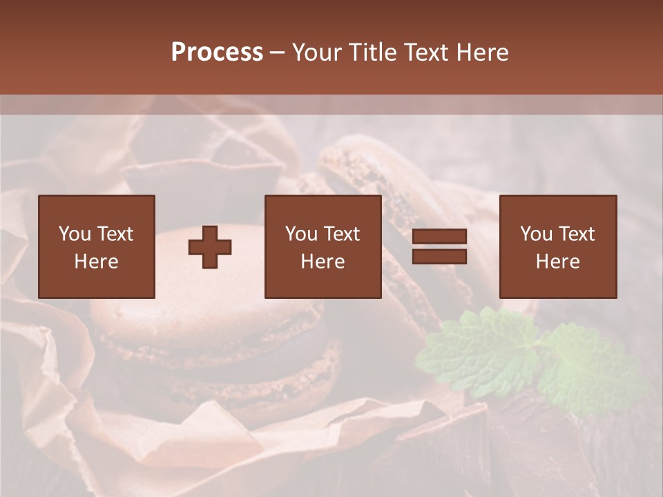 A Table Topped With Cookies And Chocolates On Top Of A Wooden Table PowerPoint Template