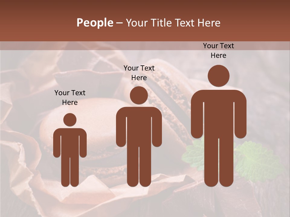 A Table Topped With Cookies And Chocolates On Top Of A Wooden Table PowerPoint Template