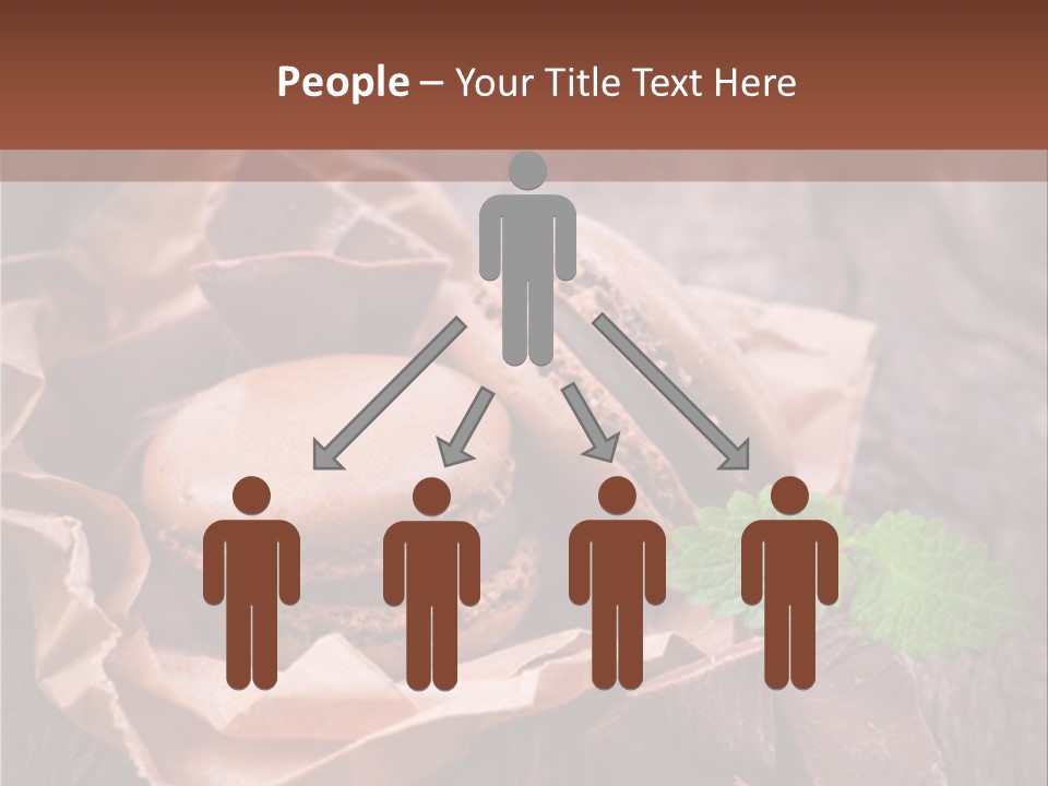 A Table Topped With Cookies And Chocolates On Top Of A Wooden Table PowerPoint Template