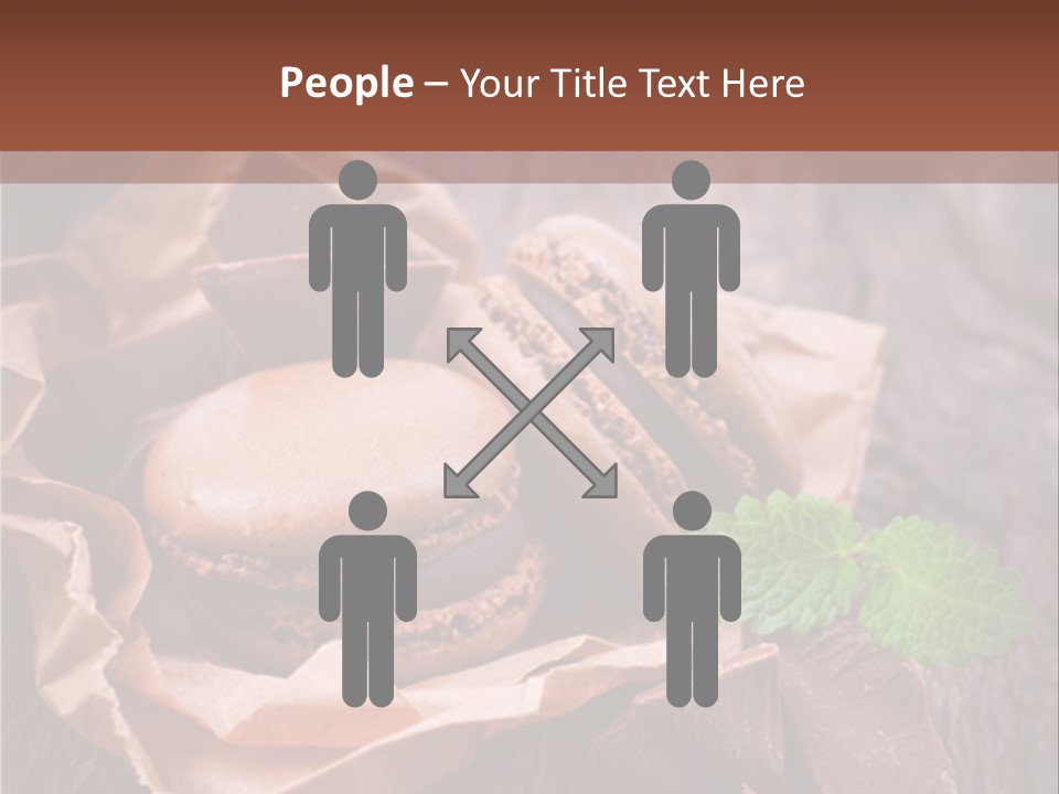 A Table Topped With Cookies And Chocolates On Top Of A Wooden Table PowerPoint Template