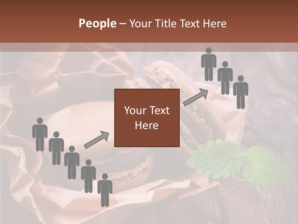 A Table Topped With Cookies And Chocolates On Top Of A Wooden Table PowerPoint Template