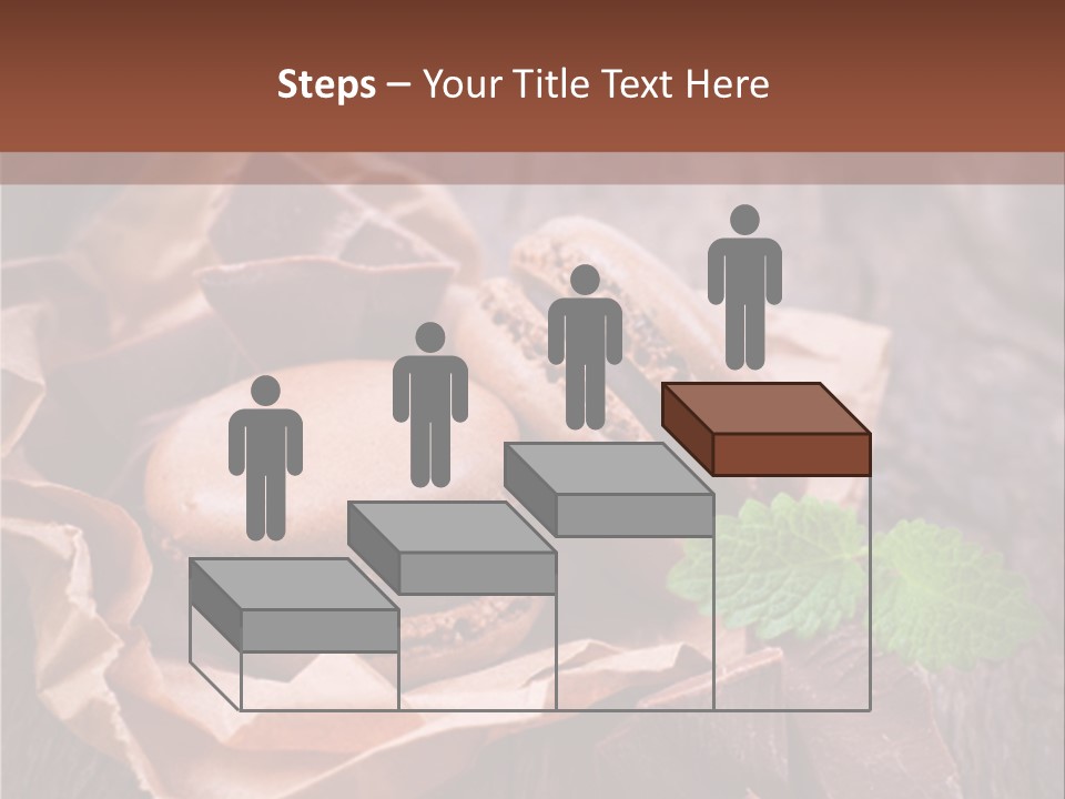 A Table Topped With Cookies And Chocolates On Top Of A Wooden Table PowerPoint Template