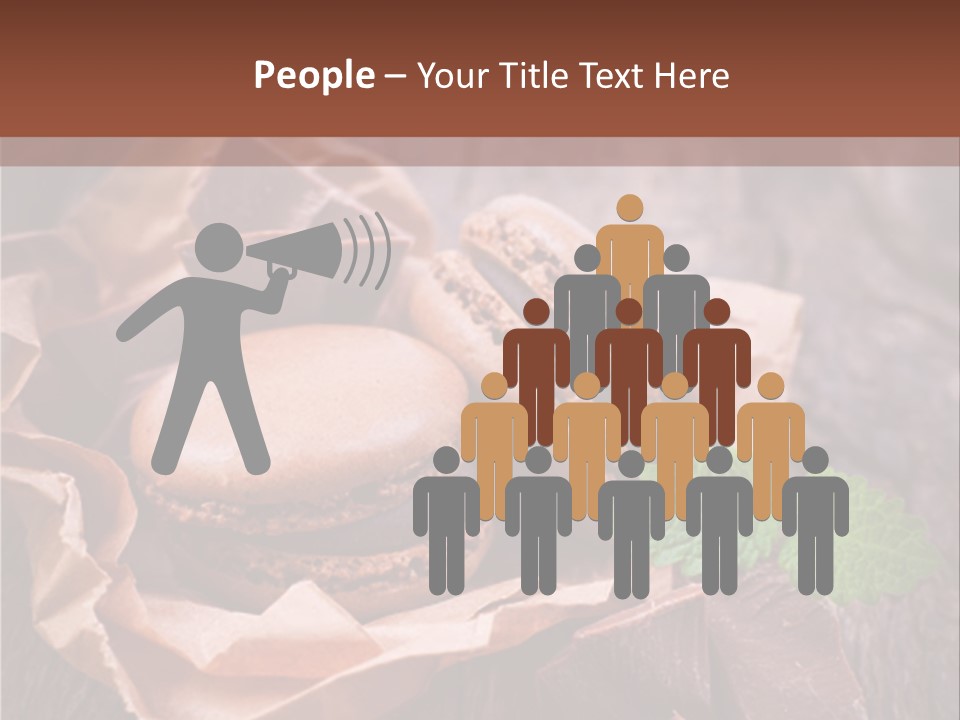 A Table Topped With Cookies And Chocolates On Top Of A Wooden Table PowerPoint Template