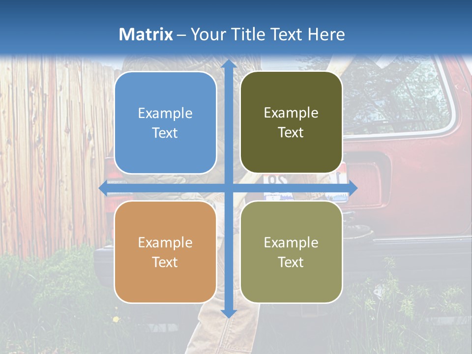 A Man Holding A Baseball Bat Sitting On The Back Of A Truck PowerPoint Template