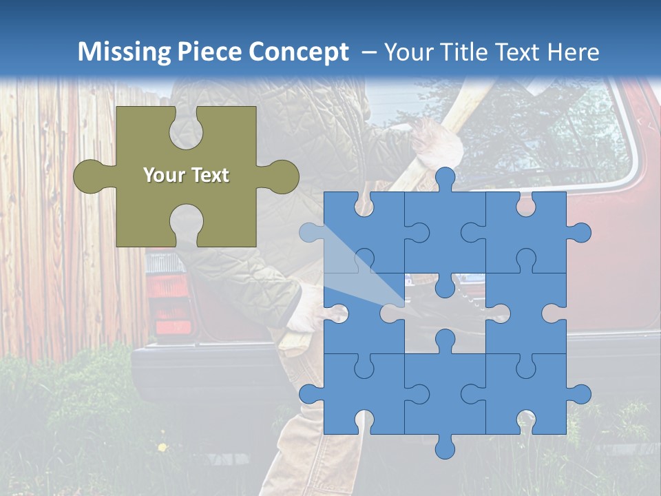 A Man Holding A Baseball Bat Sitting On The Back Of A Truck PowerPoint Template