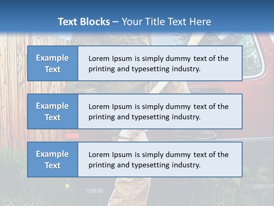 A Man Holding A Baseball Bat Sitting On The Back Of A Truck PowerPoint Template