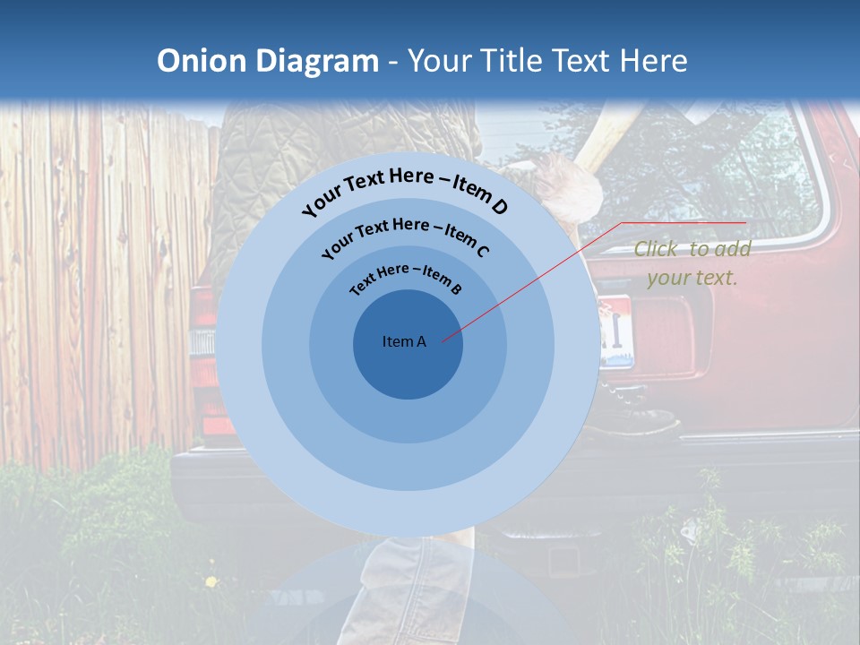 A Man Holding A Baseball Bat Sitting On The Back Of A Truck PowerPoint Template