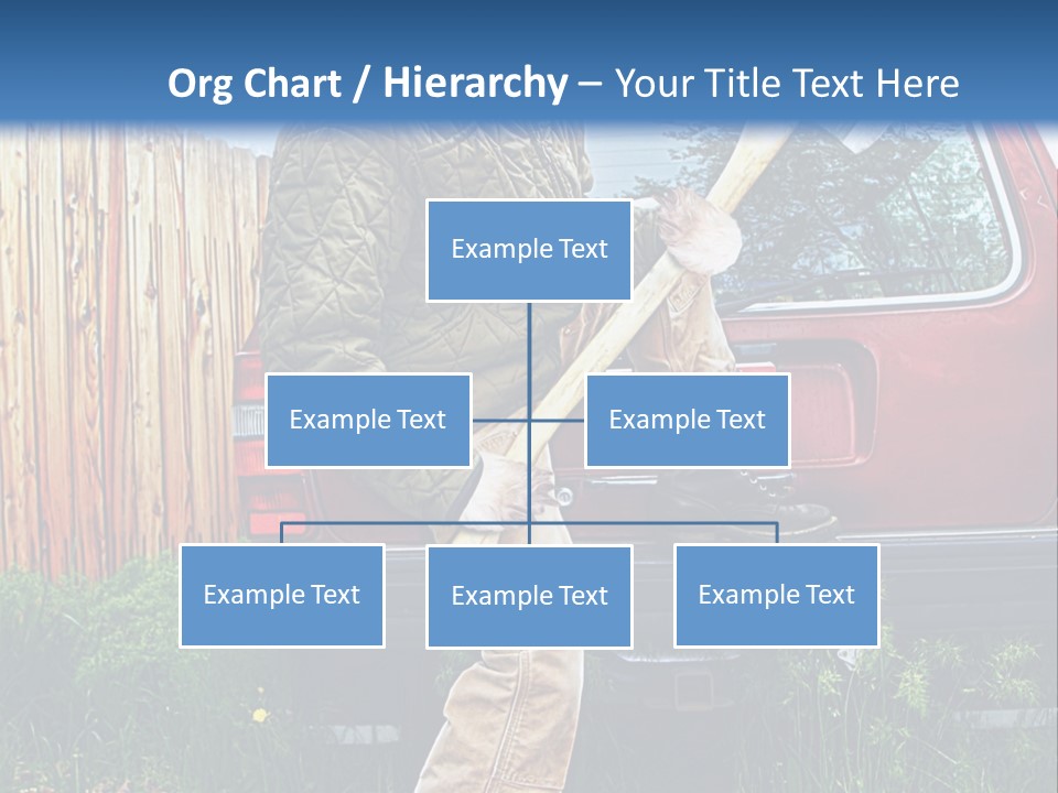 A Man Holding A Baseball Bat Sitting On The Back Of A Truck PowerPoint Template