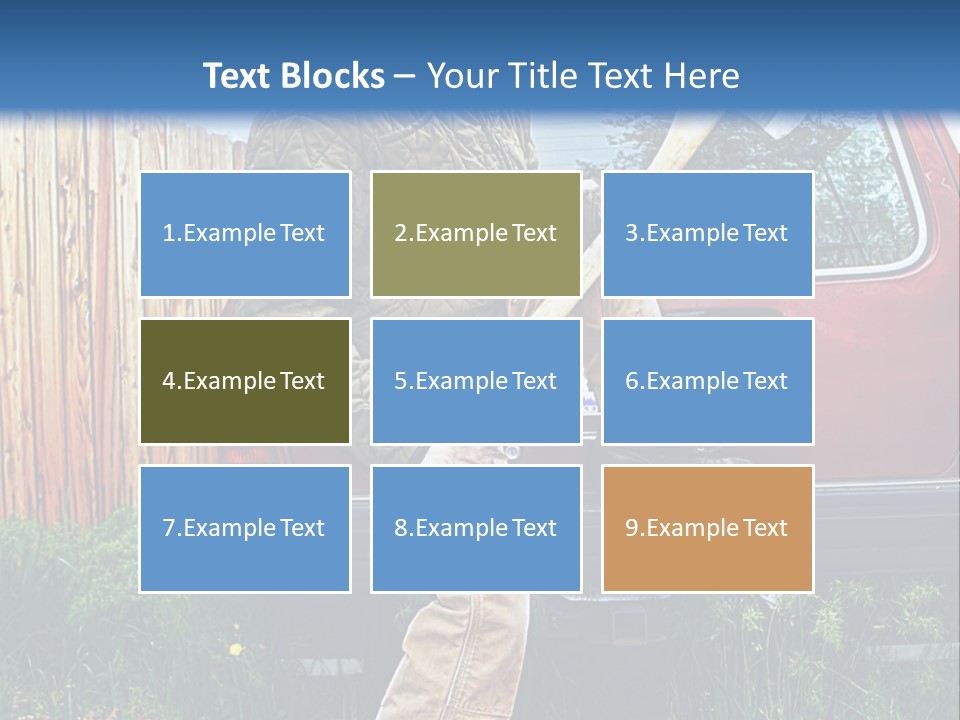 A Man Holding A Baseball Bat Sitting On The Back Of A Truck PowerPoint Template