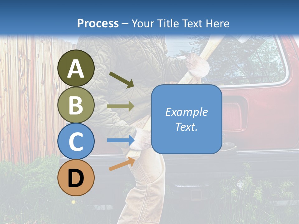 A Man Holding A Baseball Bat Sitting On The Back Of A Truck PowerPoint Template