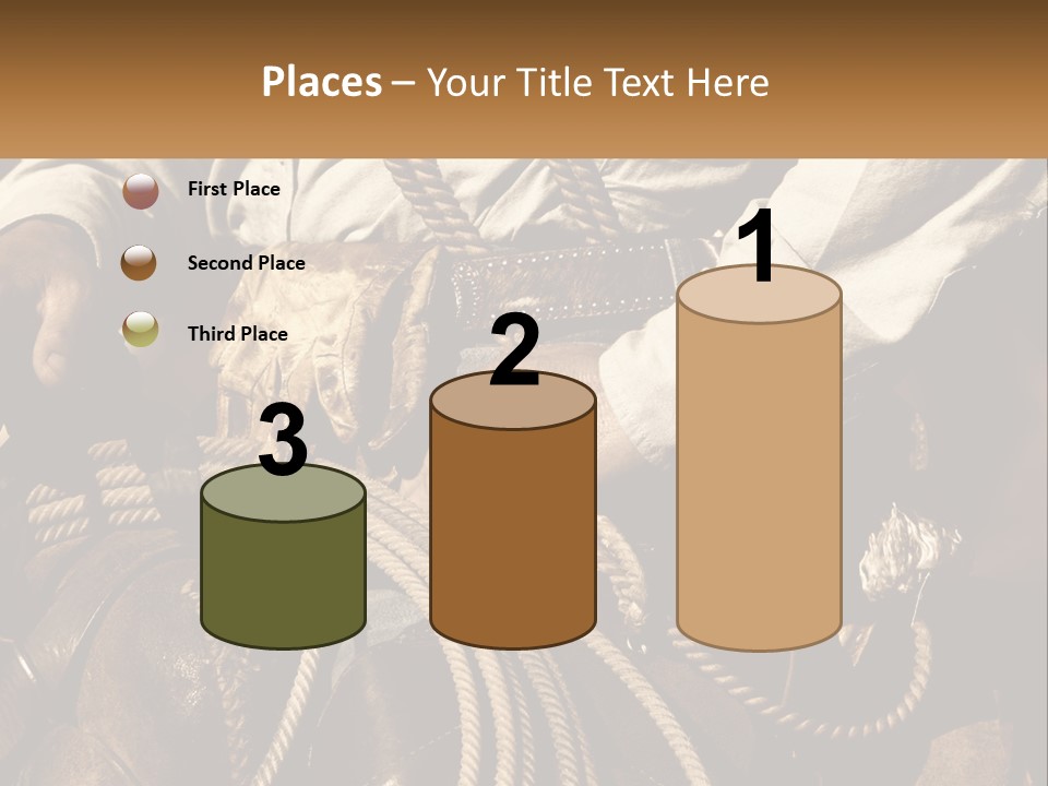 A Man Is Sitting On A Horse Holding A Rope PowerPoint Template