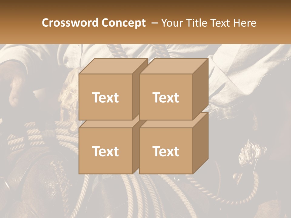 A Man Is Sitting On A Horse Holding A Rope PowerPoint Template