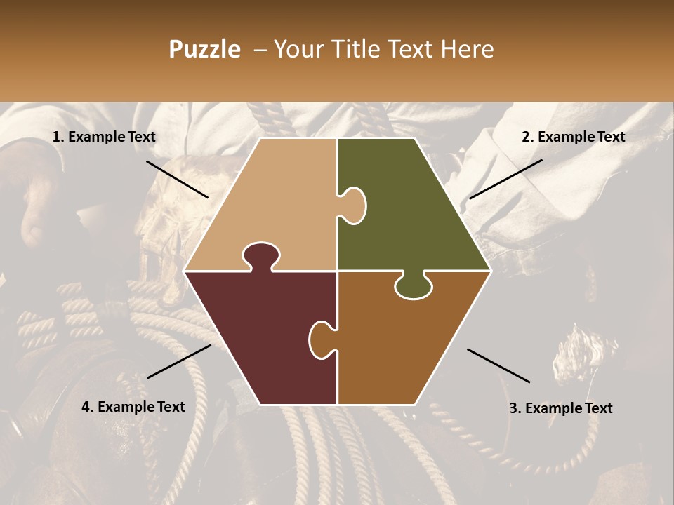 A Man Is Sitting On A Horse Holding A Rope PowerPoint Template