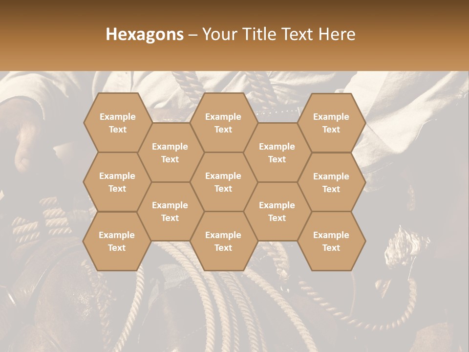 A Man Is Sitting On A Horse Holding A Rope PowerPoint Template