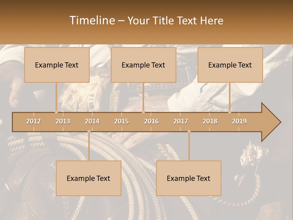 A Man Is Sitting On A Horse Holding A Rope PowerPoint Template