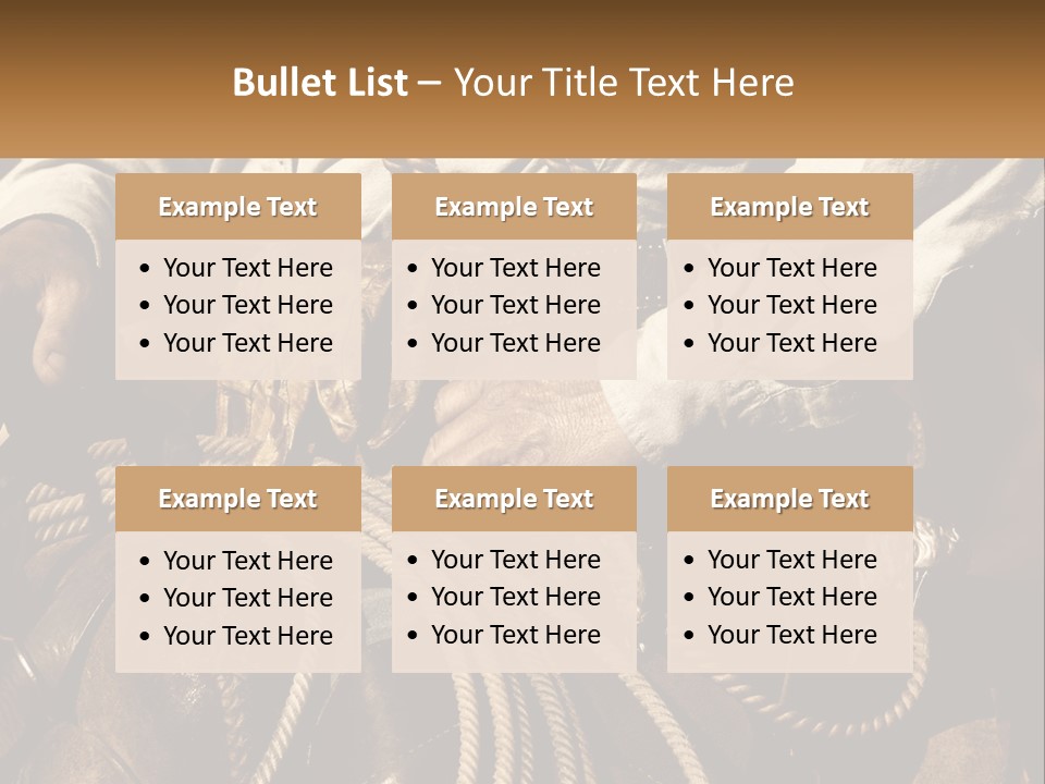 A Man Is Sitting On A Horse Holding A Rope PowerPoint Template