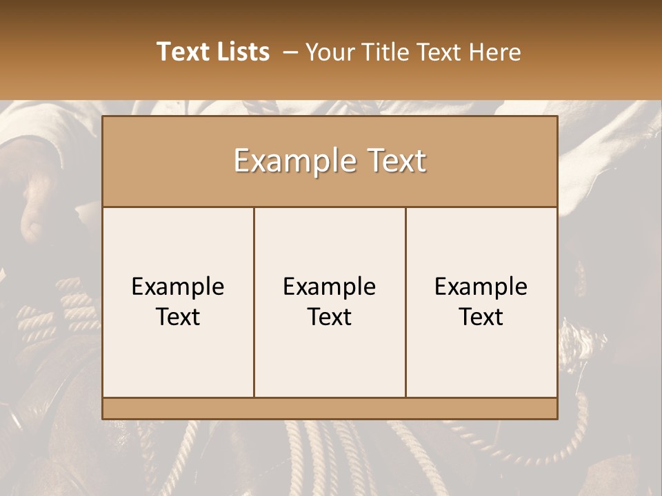 A Man Is Sitting On A Horse Holding A Rope PowerPoint Template