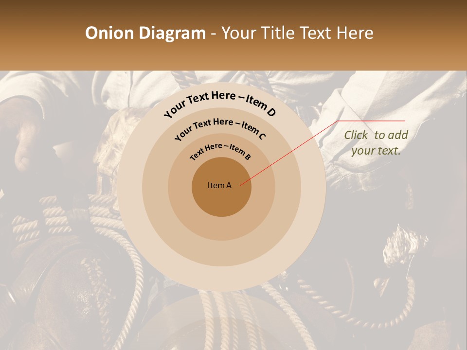 A Man Is Sitting On A Horse Holding A Rope PowerPoint Template