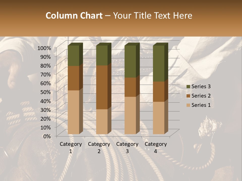 A Man Is Sitting On A Horse Holding A Rope PowerPoint Template
