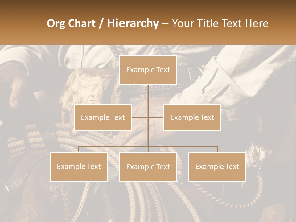 A Man Is Sitting On A Horse Holding A Rope PowerPoint Template