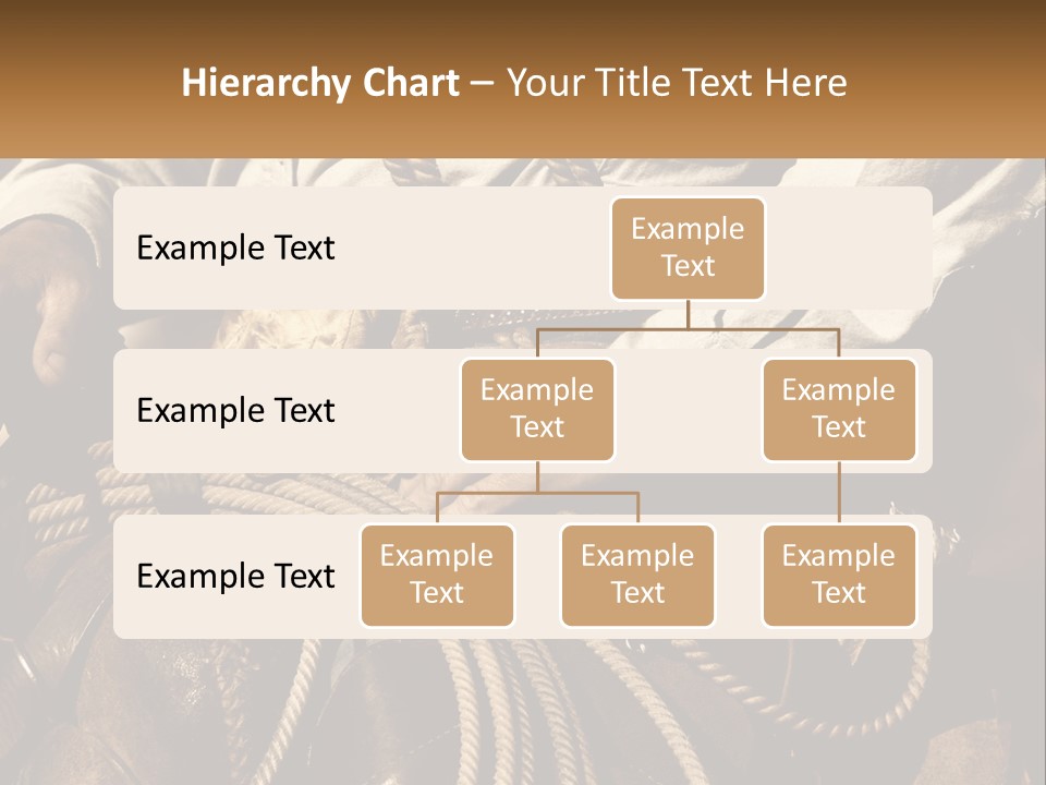 A Man Is Sitting On A Horse Holding A Rope PowerPoint Template