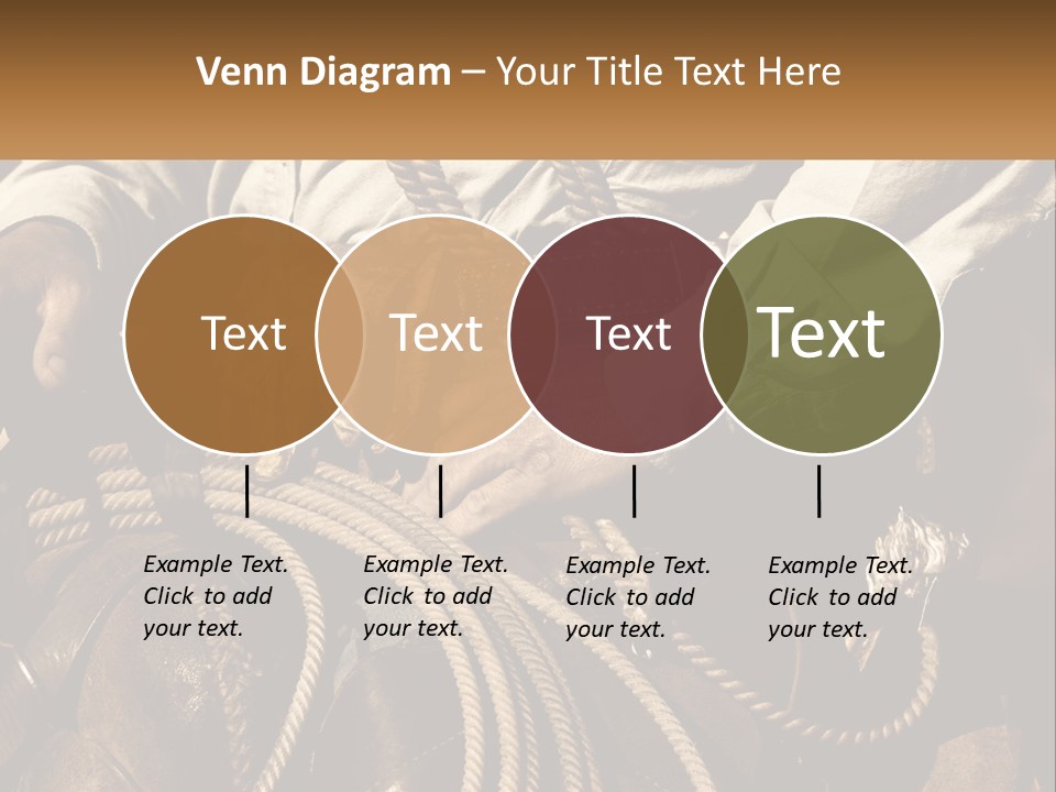 A Man Is Sitting On A Horse Holding A Rope PowerPoint Template