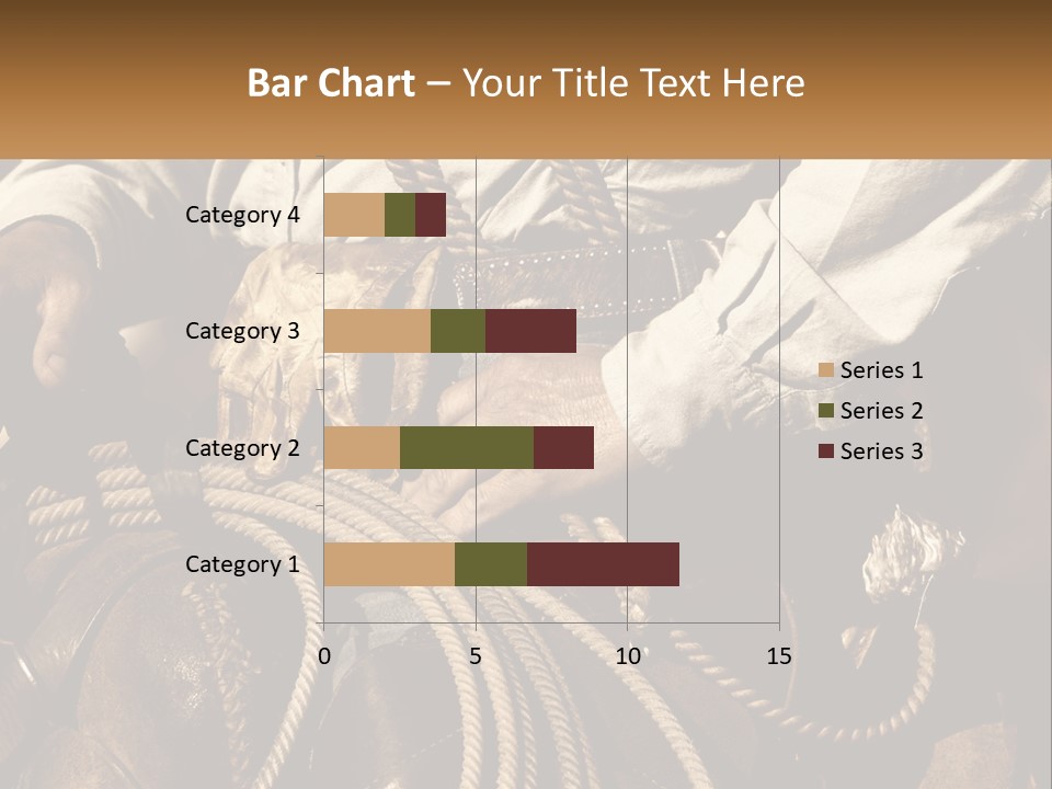 A Man Is Sitting On A Horse Holding A Rope PowerPoint Template