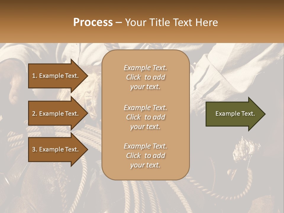 A Man Is Sitting On A Horse Holding A Rope PowerPoint Template