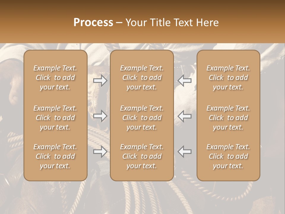 A Man Is Sitting On A Horse Holding A Rope PowerPoint Template